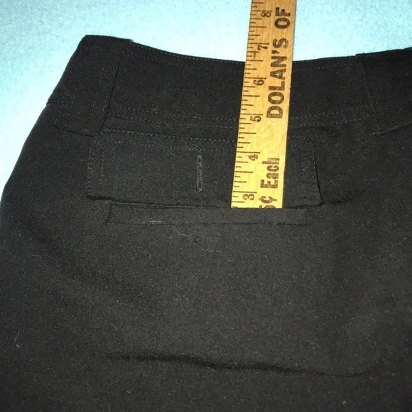 DRESSBARN wide leg black crop pants 4 pockets size 8 - Picture 9 of 10
